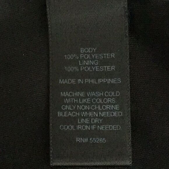 Express Black and Cobalt Tie Dye Chiffon Dress - Picture 13 of 13